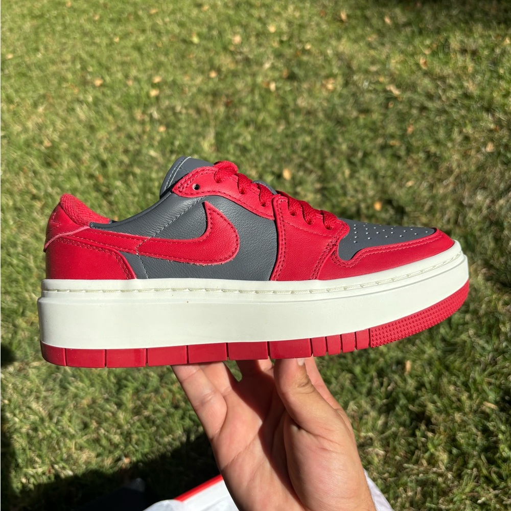 Nike Air Jordan 1 Elevate Red and Gray Sneakers